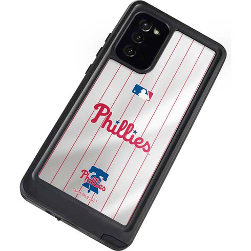 MLB Philadelphia Phillies Home Jersey Galaxy Note20 5G Waterproof Case