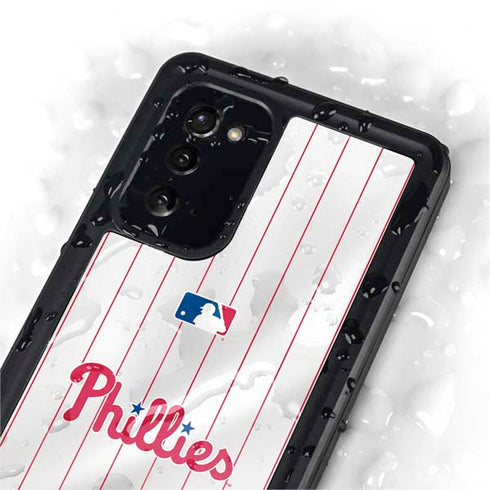 MLB Philadelphia Phillies Home Jersey Galaxy Note20 5G Waterproof Case