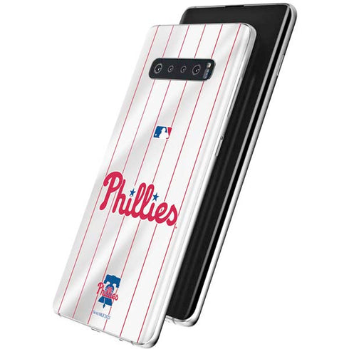 MLB Philadelphia Phillies Home Jersey Galaxy S10 Plus Skin