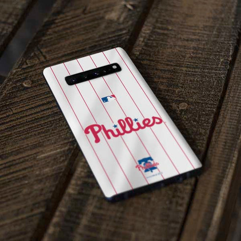 MLB Philadelphia Phillies Home Jersey Galaxy S10 Plus Skin