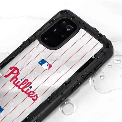 MLB Philadelphia Phillies Home Jersey Galaxy S20 Plus Waterproof Case