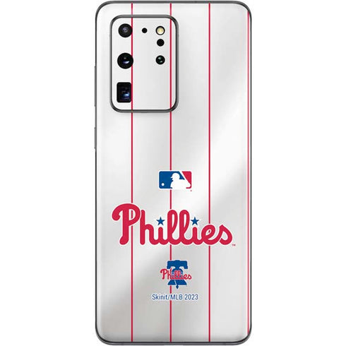 MLB Philadelphia Phillies Home Jersey Galaxy S20 Ultra 5G Skin