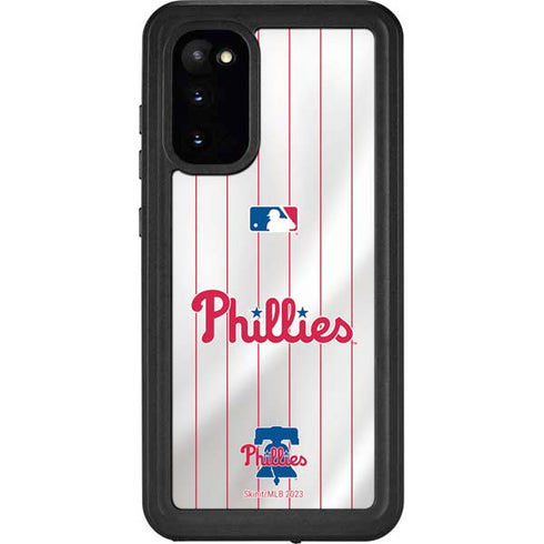 MLB Philadelphia Phillies Home Jersey Galaxy S20 Waterproof Case