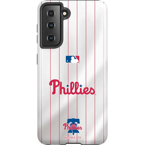 MLB Philadelphia Phillies Home Jersey Galaxy S21 5G Pro Case