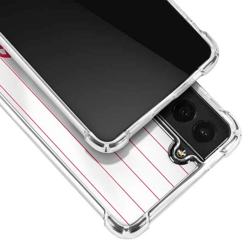 MLB Philadelphia Phillies Home Jersey Galaxy S21 FE Clear Case