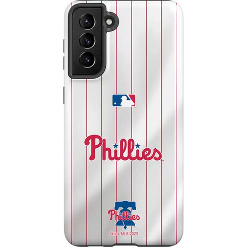 MLB Philadelphia Phillies Home Jersey Galaxy S21 FE Pro Case