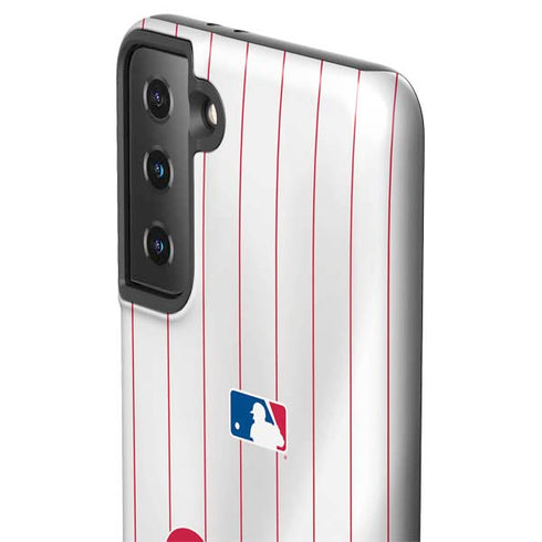 MLB Philadelphia Phillies Home Jersey Galaxy S21 Plus 5G Pro Case
