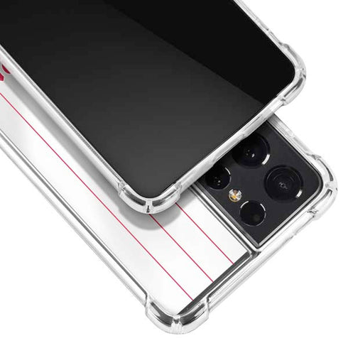 MLB Philadelphia Phillies Home Jersey Galaxy S21 Ultra 5G Clear Case