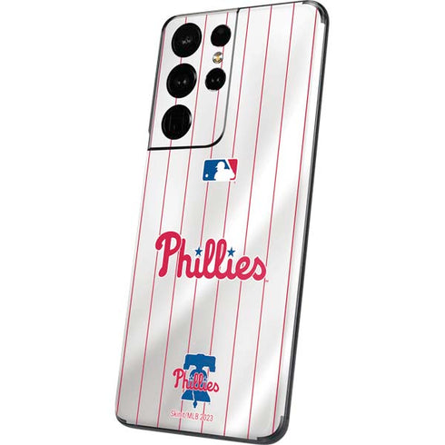 MLB Philadelphia Phillies Home Jersey Galaxy S21 Ultra 5G Skin