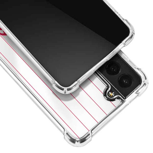 MLB Philadelphia Phillies Home Jersey Galaxy S22 Plus Clear Case