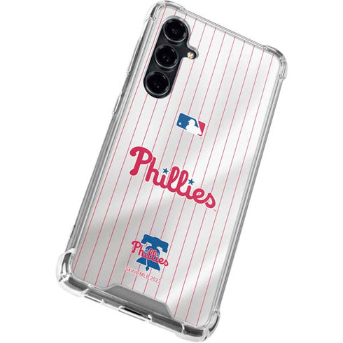 MLB Philadelphia Phillies Home Jersey Galaxy S23 FE Clear Case