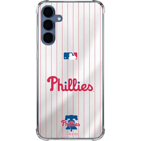 MLB Philadelphia Phillies Home Jersey Galaxy S24 Clear Case