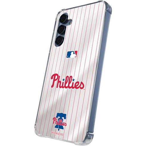 MLB Philadelphia Phillies Home Jersey Galaxy S24 Clear Case