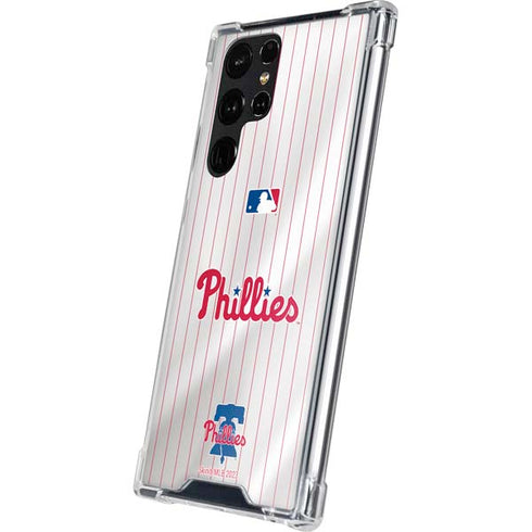 MLB Philadelphia Phillies Home Jersey Galaxy S24 Ultra Clear Case
