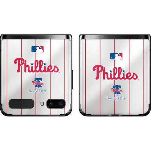 MLB Philadelphia Phillies Home Jersey Galaxy Z Flip Skin