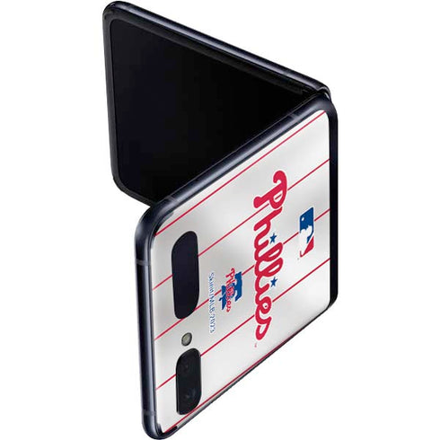 MLB Philadelphia Phillies Home Jersey Galaxy Z Flip Skin