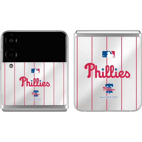 MLB Philadelphia Phillies Home Jersey Galaxy Z Flip4 5G Skin