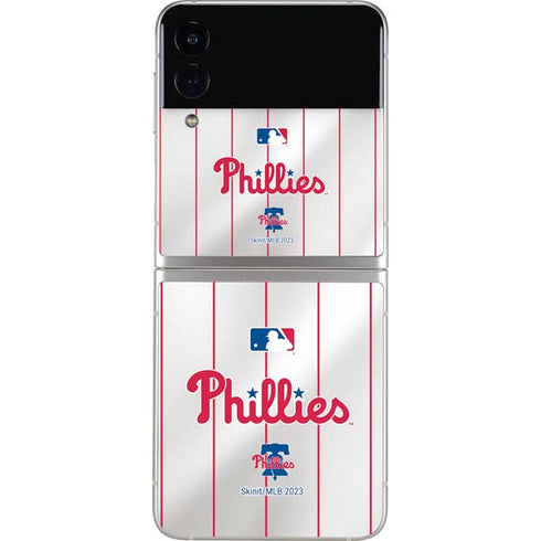 MLB Philadelphia Phillies Home Jersey Galaxy Z Flip4 5G Skin
