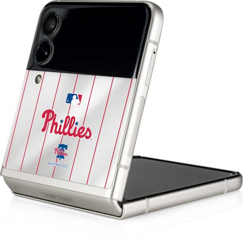 MLB Philadelphia Phillies Home Jersey Galaxy Z Flip4 5G Skin