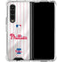 MLB Philadelphia Phillies Home Jersey Galaxy Z Fold4 5G Clear Case