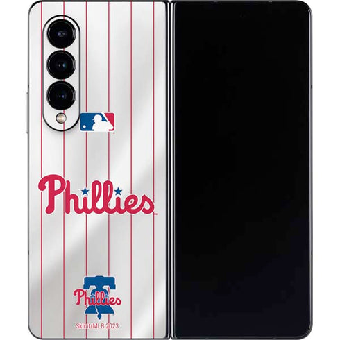 MLB Philadelphia Phillies Home Jersey Galaxy Z Fold4 5G Skin