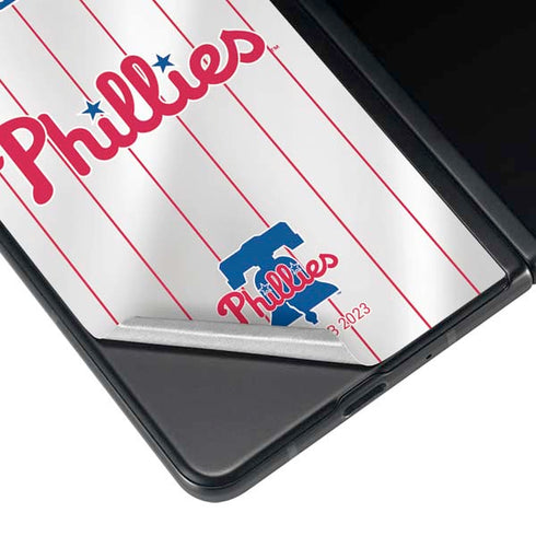 MLB Philadelphia Phillies Home Jersey Galaxy Z Fold4 5G Skin