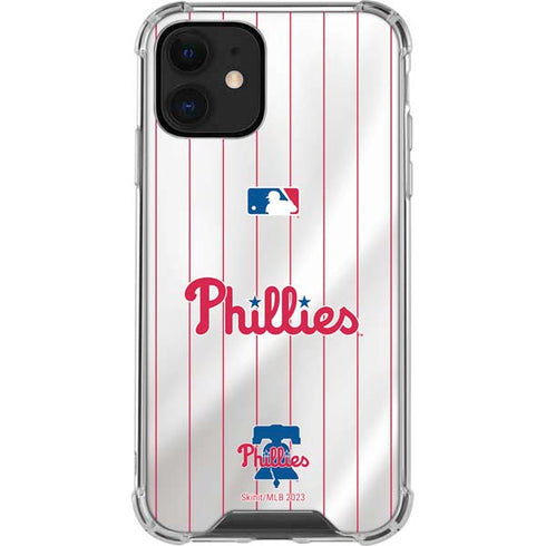 MLB Philadelphia Phillies Home Jersey iPhone 12 Clear Case