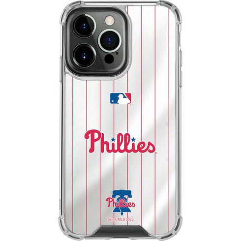 MLB Philadelphia Phillies Home Jersey iPhone 13 Pro Clear Case