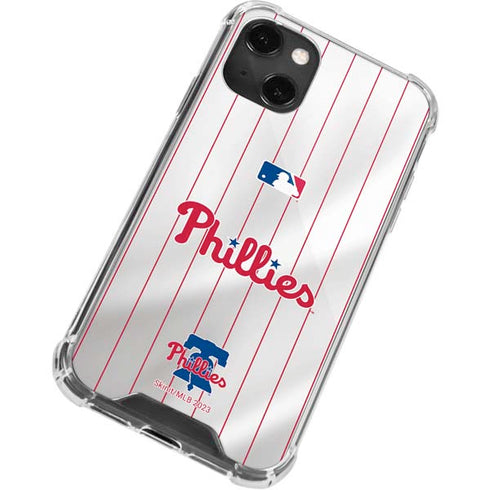 MLB Philadelphia Phillies Home Jersey iPhone 15 Plus Clear Case