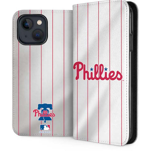MLB Philadelphia Phillies Home Jersey iPhone 14 Plus Folio Case