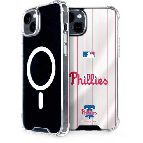 MLB Philadelphia Phillies Home Jersey iPhone 15 Plus MagSafe Case