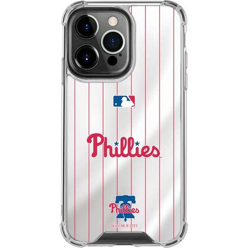 MLB Philadelphia Phillies Home Jersey iPhone 14 Pro Clear Case