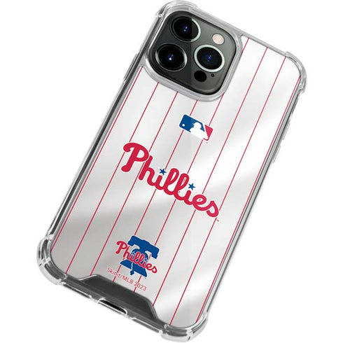 MLB Philadelphia Phillies Home Jersey iPhone 14 Pro Clear Case