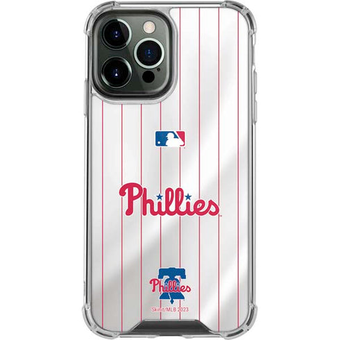 MLB Philadelphia Phillies Home Jersey iPhone 15 Pro Max Clear Case