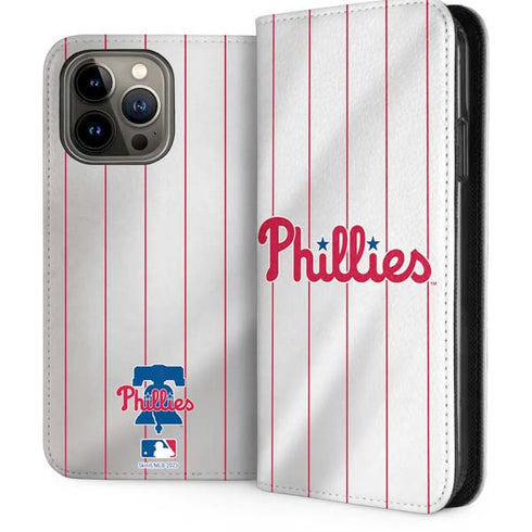 MLB Philadelphia Phillies Home Jersey iPhone 14 Pro Max Folio Case