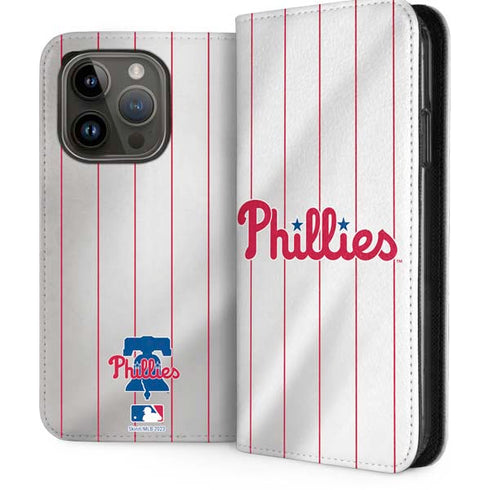 MLB Philadelphia Phillies Home Jersey iPhone 15 Pro Folio Case