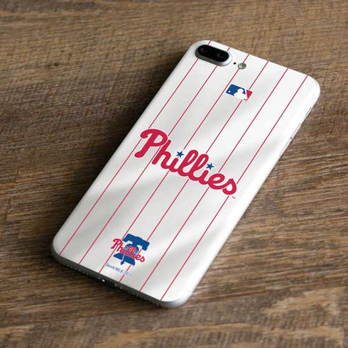 MLB Philadelphia Phillies Home Jersey iPhone 8 Plus Skin