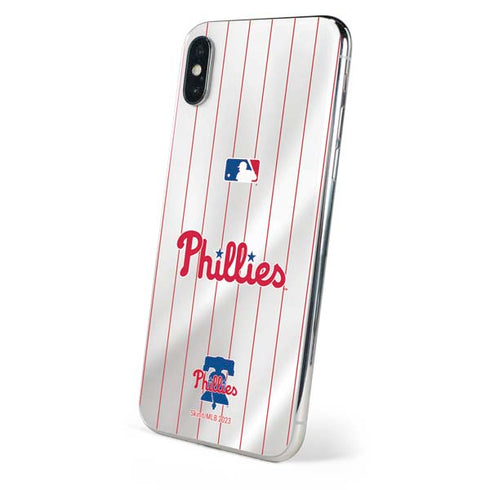 MLB Philadelphia Phillies Home Jersey iPhone XS Skin