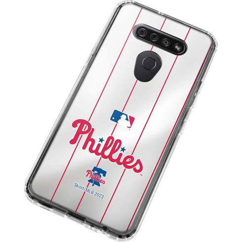 MLB Philadelphia Phillies Home Jersey LG K51/Q51 Clear Case