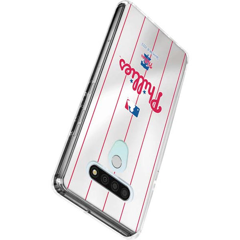 MLB Philadelphia Phillies Home Jersey LG Stylo 6 Clear Case