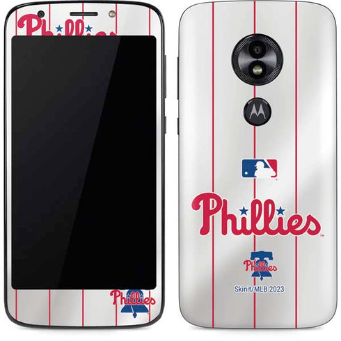 MLB Philadelphia Phillies Home Jersey Moto E5 Play Skin