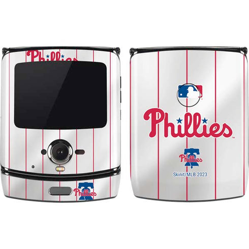 MLB Philadelphia Phillies Home Jersey Motorola RAZR Skin