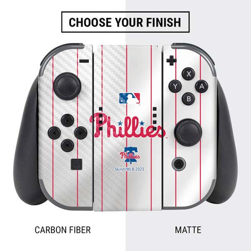 MLB Philadelphia Phillies Home Jersey Nintendo Switch Bundle Skin