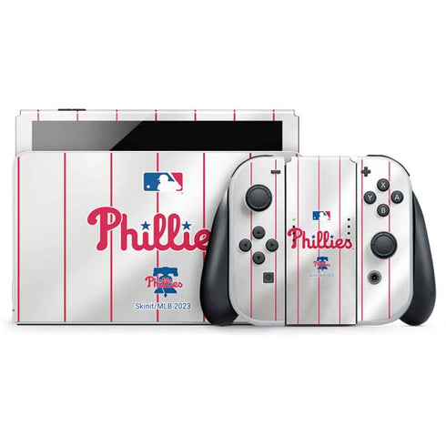 MLB Philadelphia Phillies Home Jersey Nintendo Switch OLED (2021) Skin