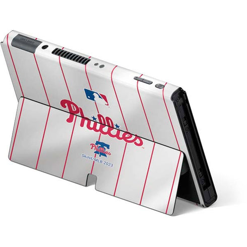 MLB Philadelphia Phillies Home Jersey Nintendo Switch OLED (2021) Skin