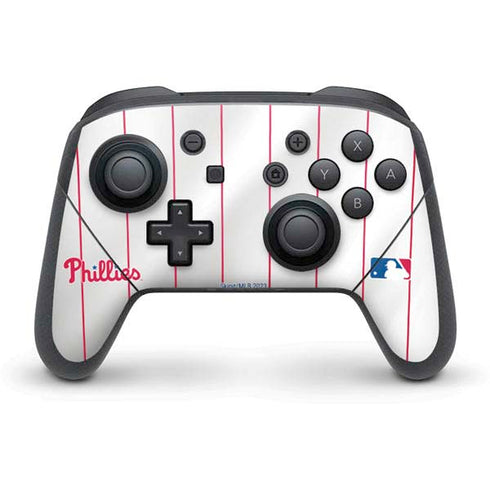 MLB Philadelphia Phillies Home Jersey Nintendo Switch Pro Controller Skin