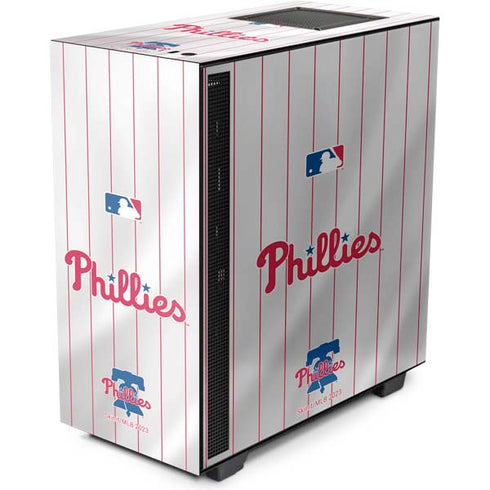 MLB Philadelphia Phillies Home Jersey NZXT H510 Compact ATX Mid-Tower Case Skin