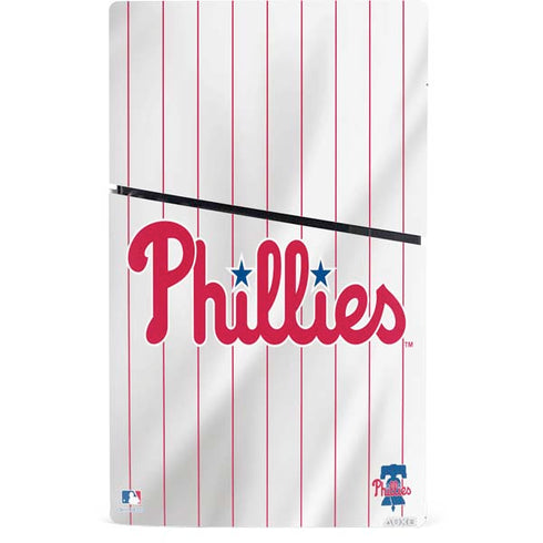 MLB Philadelphia Phillies Home Jersey PS5 Slim Digital Edition Console Skin
