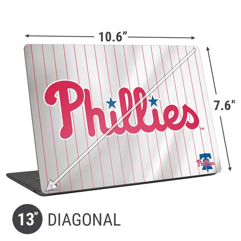 MLB Philadelphia Phillies Home Jersey Universal Laptop 13in (10.6 x 7.6in) Skin