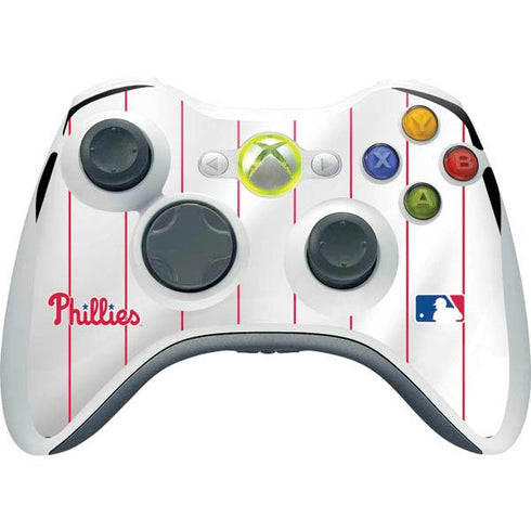 MLB Philadelphia Phillies Home Jersey Xbox 360 Wireless Controller Skin